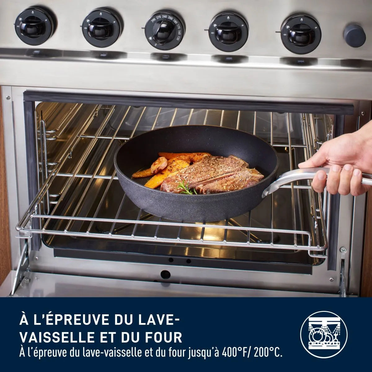 Ensemble Stone Shield de 10 pièces - T-fal - Batterie de cuisine - - La Guilde Culinaire