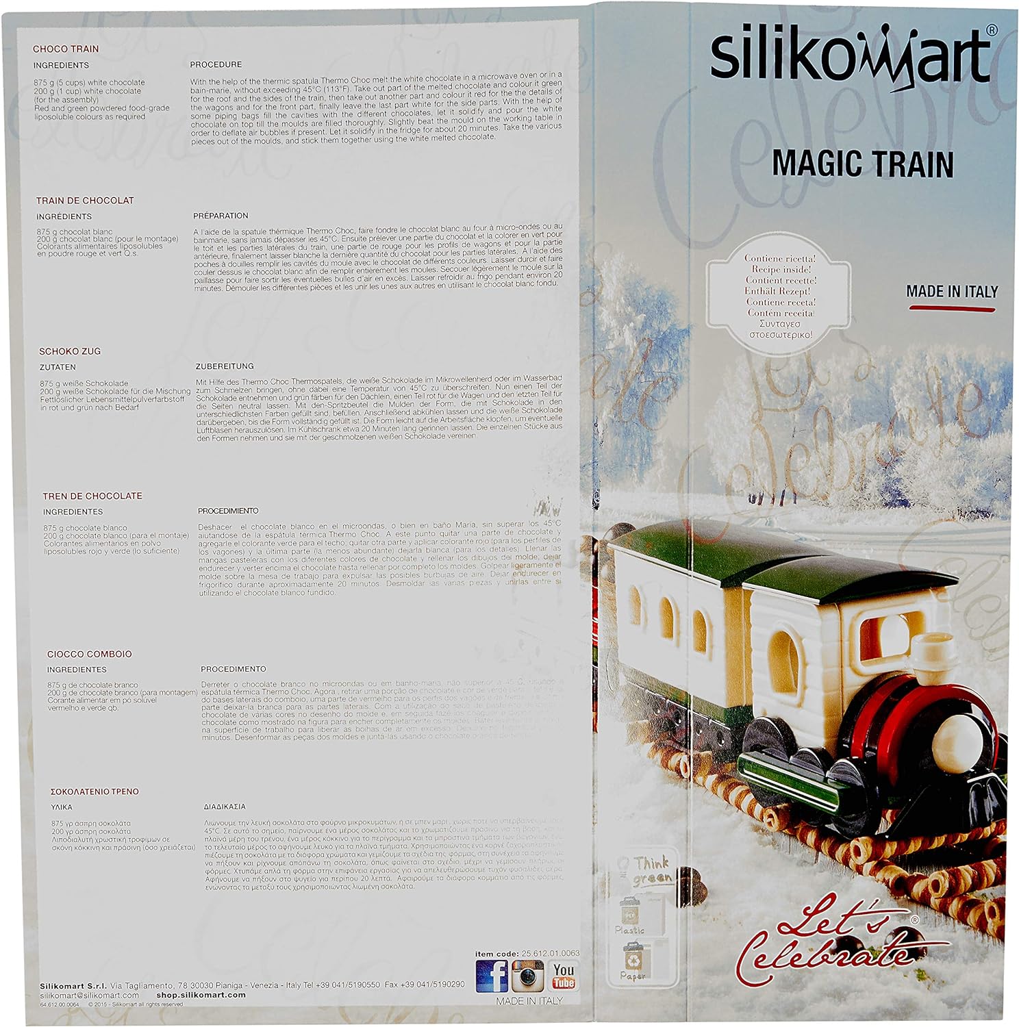 Moule silicone Magic Train    - SilikoMart - Moule à gâteaux - 