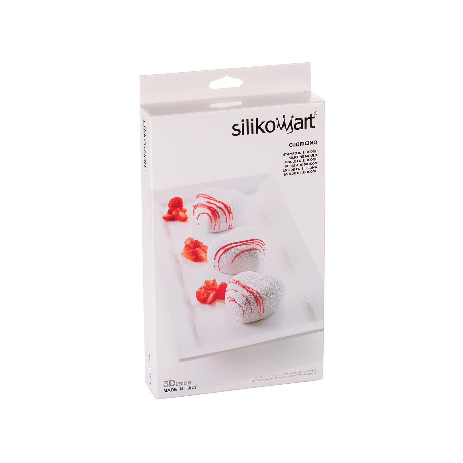 Moule Silicone Cuoricino 3D    - SilikoMart - Moule à gâteaux - 