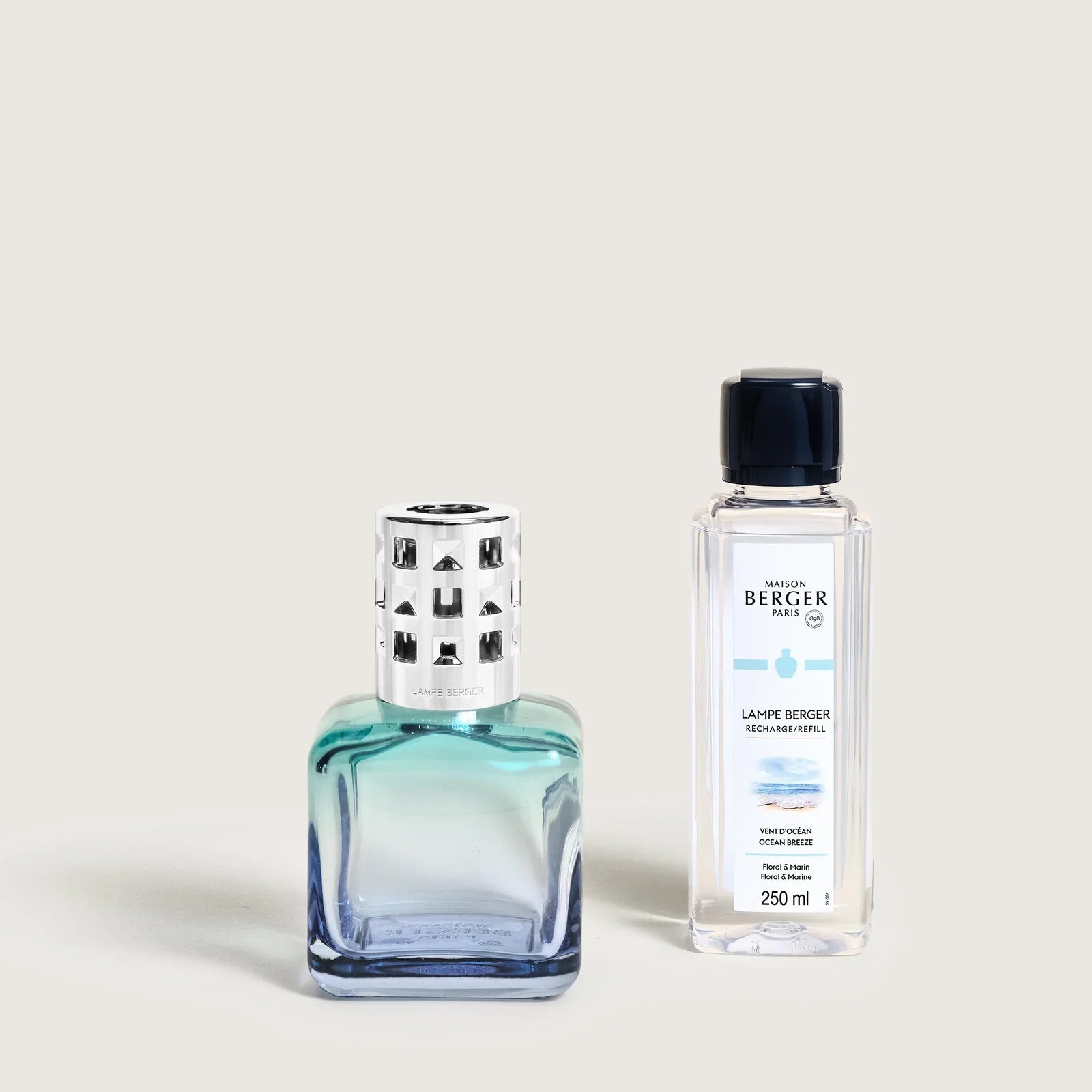 Coffret lampe Berger Glaçon Turquoise-bleue - Maison Berger Paris - Coffret Lampe Berger - - La Guilde Culinaire