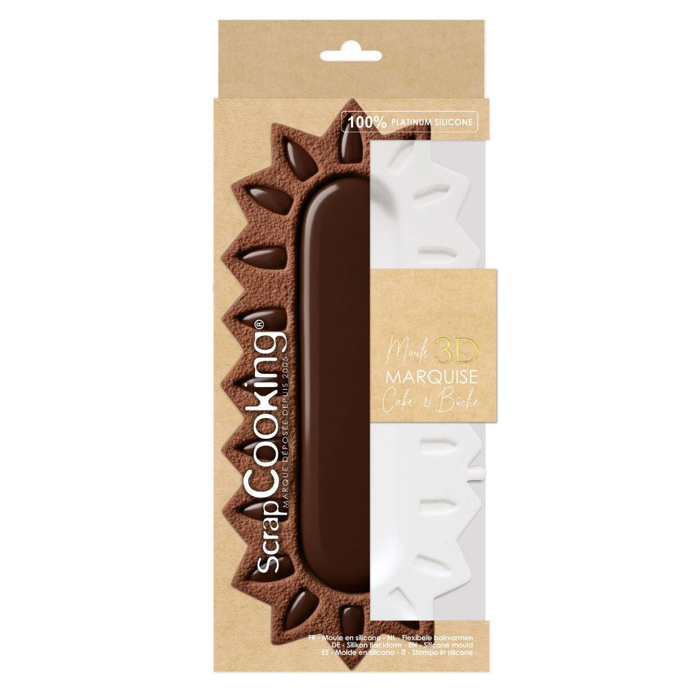 Moule silicone 3D bûche et entremets - Marquise - ScrapCooking - - - La Guilde Culinaire