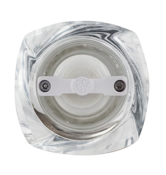 Moulin à sel humide manuel en acryl couleur blanc 14 cm