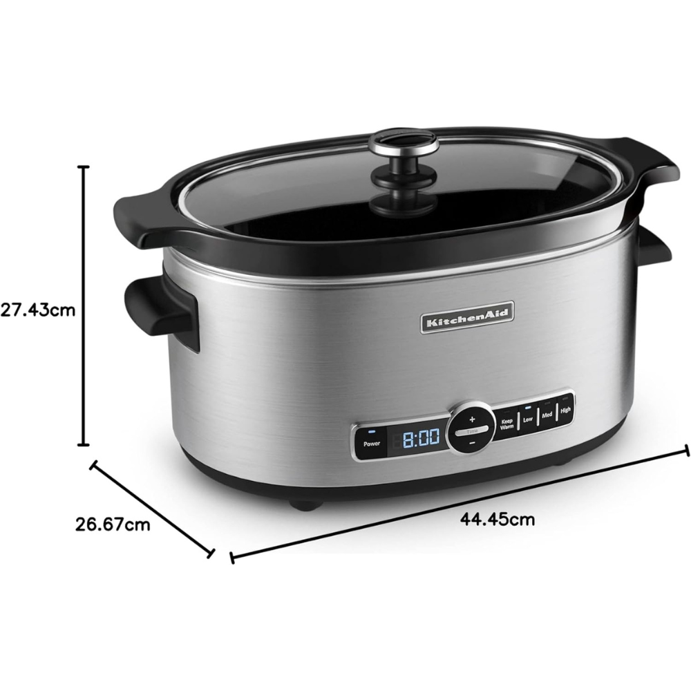 Mijoteuse de 6 L avec couvercle en verre solide * - Kitchenaid - Mijoteuse - - La Guilde Culinaire