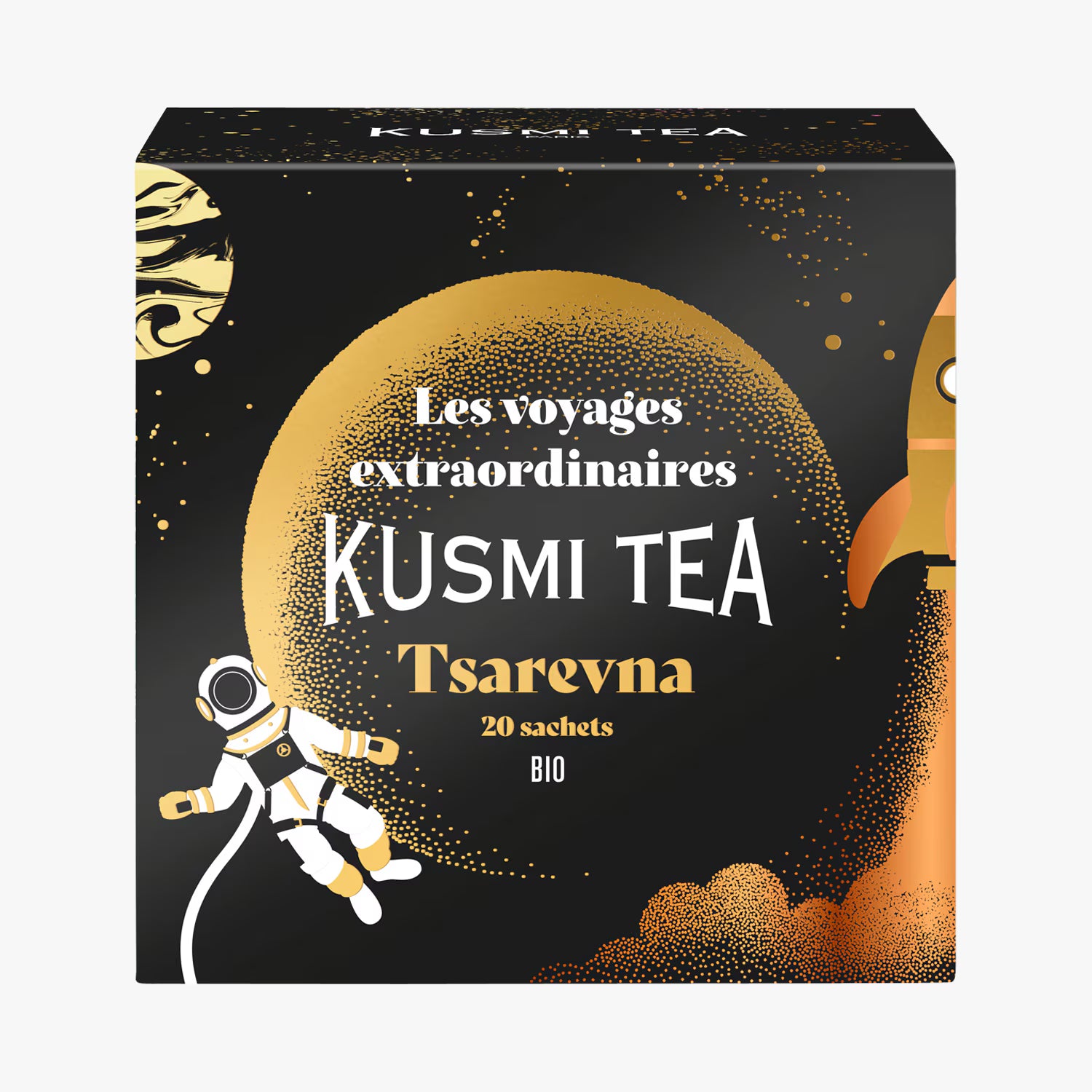 Tsarevna Bio -Thé noir, épices de Noël - Édition Limité Boîte 20 sachets 40g - Kusmi Tea - Thé et infusion - KM5726 - La Guilde Culinaire