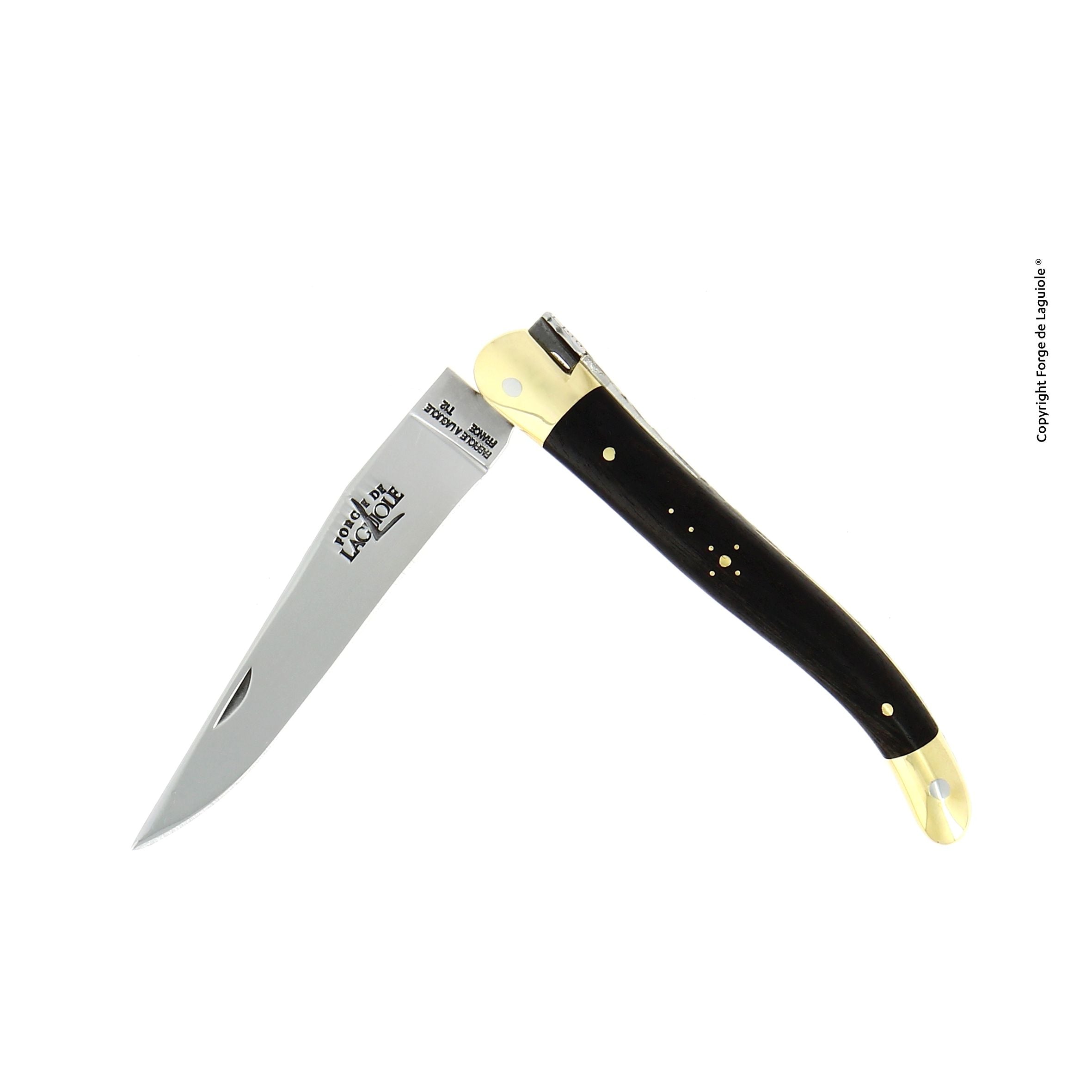 11 cm folding knife, brass bolster – Laguiole – La Guilde Culinaire