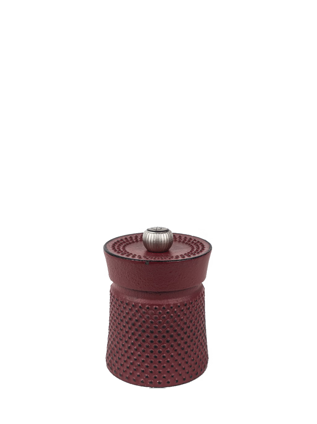 Moulin à poivre manuel en fonte Rouge 8 cm - 3 po