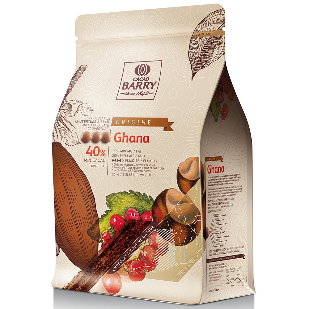 Chocolat Ghana Pure origine 40.5% cacao