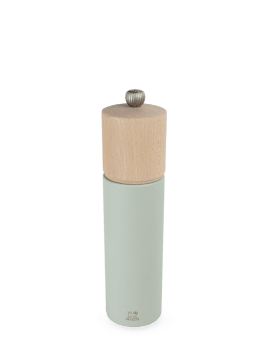 Moulin à sel manuel en bois, 21cm - 8" Vert sauge   - Peugeot - Moulin à sel - 44329