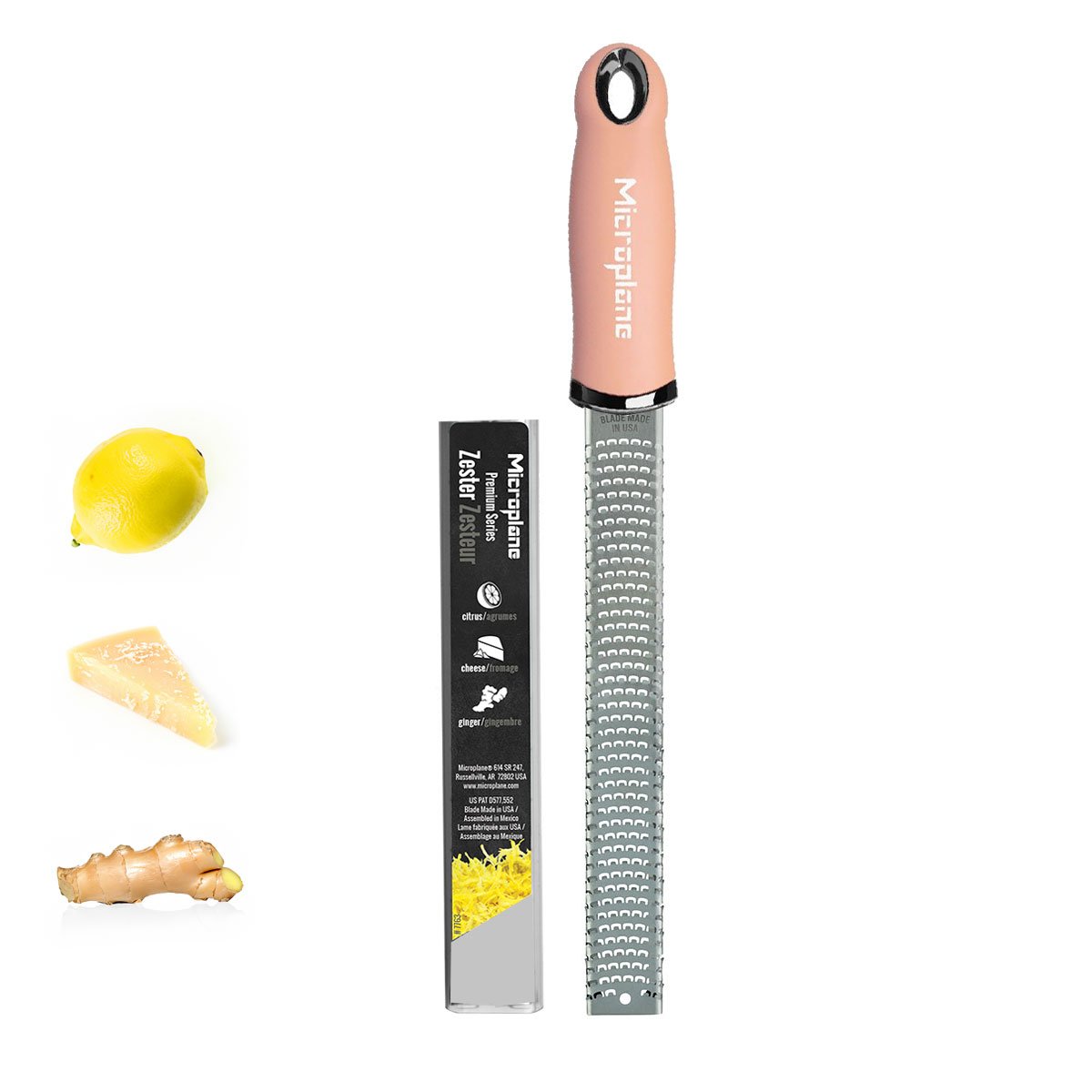 Zester Grater - Premium Classic Series (Dusty Rose), Microplane