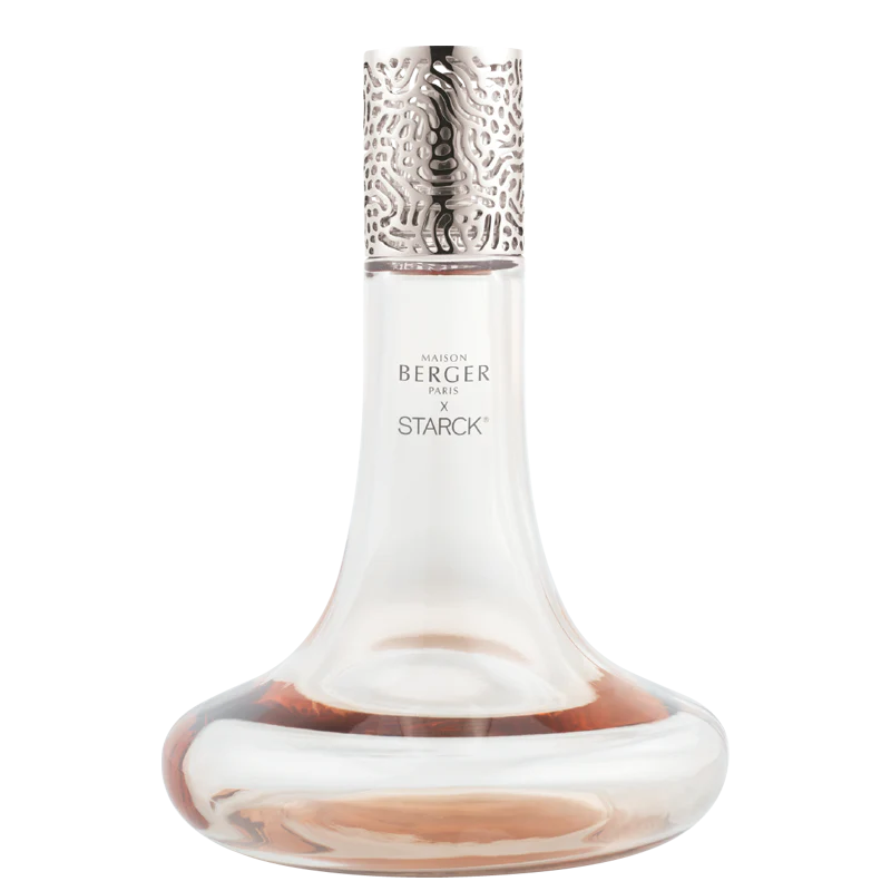 Coffret lampe Starck rose + 500 ml (16.9 oz) Peau de Soie    - Maison Berger Paris - Parfums d'ambiance - 
