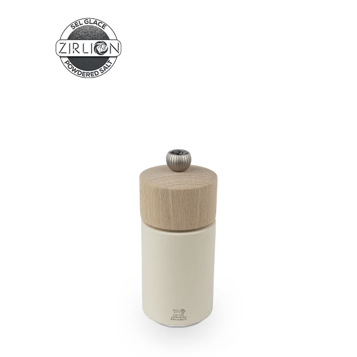 Moulin à sel Boreal manuel en bois, 12cm Blanc plume - Peugeot - Moulin à poivre - 4820400 - La Guilde Culinaire