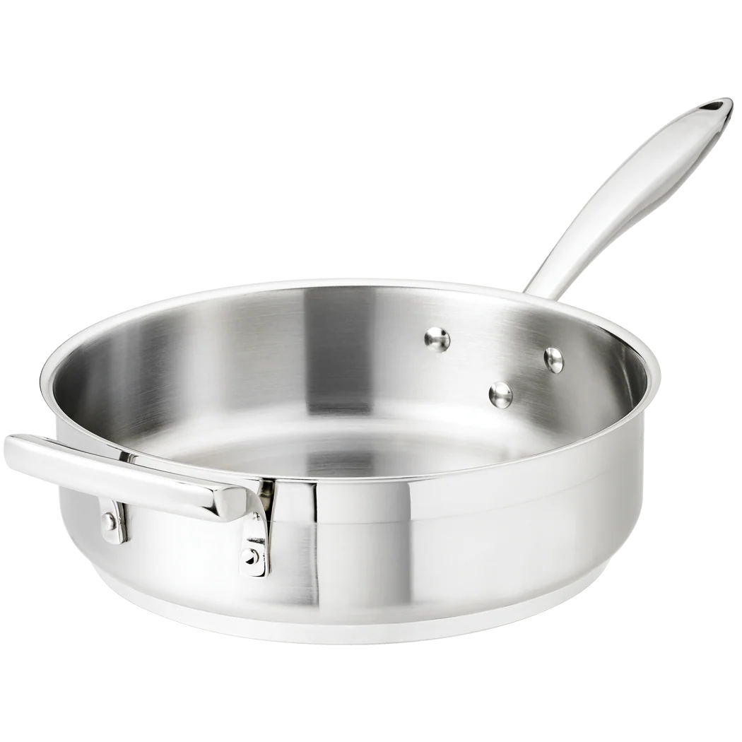 Sauteuse en acier inoxydable avec poignée auxiliaire, 3,78 L - Thermalloy - Poêle à frire - - La Guilde Culinaire