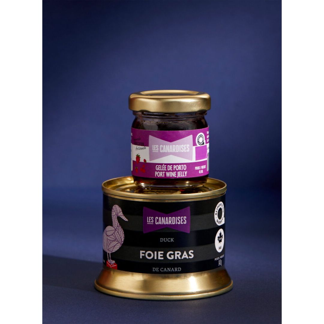 Le duo Foie Gras et Gelée de porto - Les Canardises - Pâté - - La Guilde Culinaire