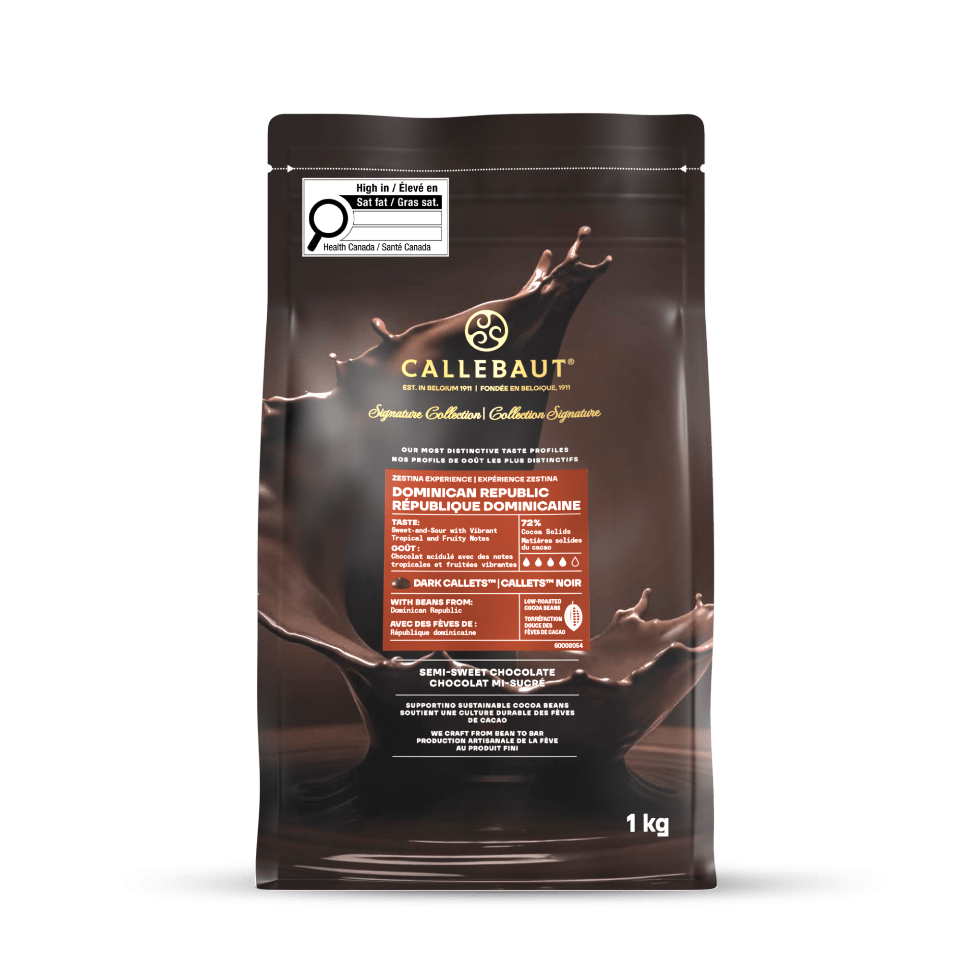 Chocolat Collection Signature République Dominicaine 72% cacao 1 kg - Cacao Barry - Chocolat noir - - La Guilde Culinaire