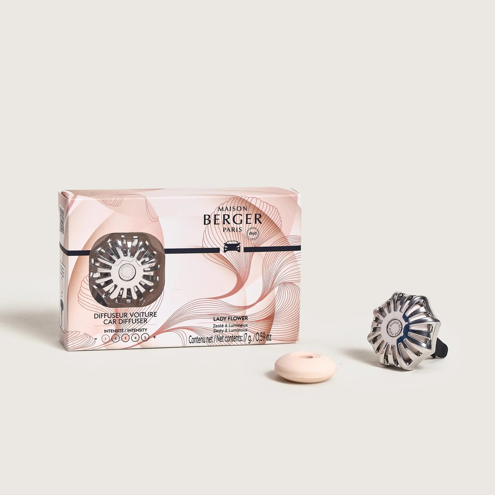 Diffuseur voiture Corali Lady Flower - Maison Berger Paris - Diffuseur de voiture - - La Guilde Culinaire