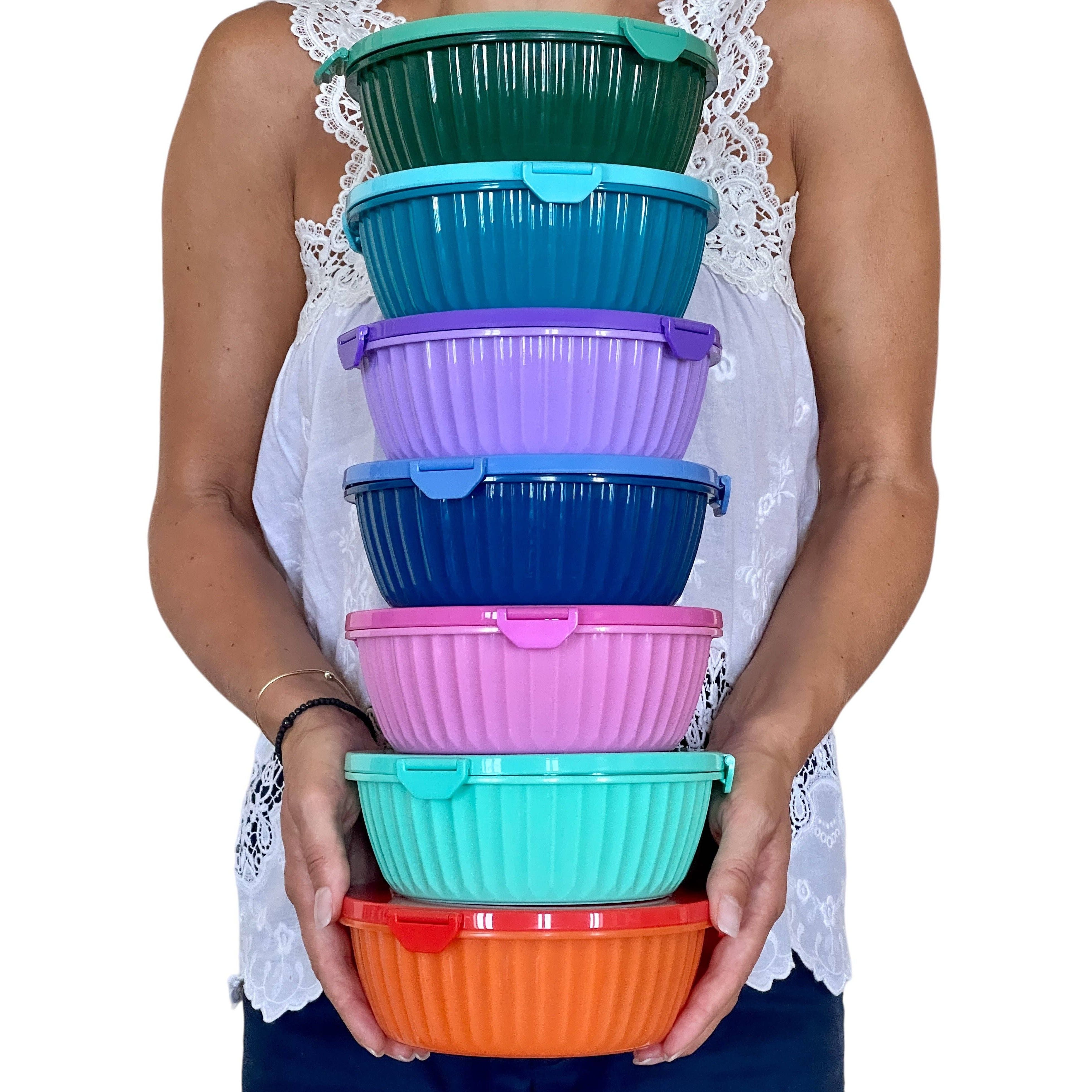 Yumbox Bol Poke avec séparateur 3 parties - Bleu lagon - Yumbox - Boîte à repas - - La Guilde Culinaire