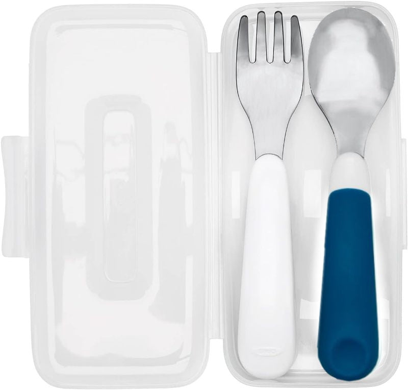 Fork & Spoon Set With Case - 12m+