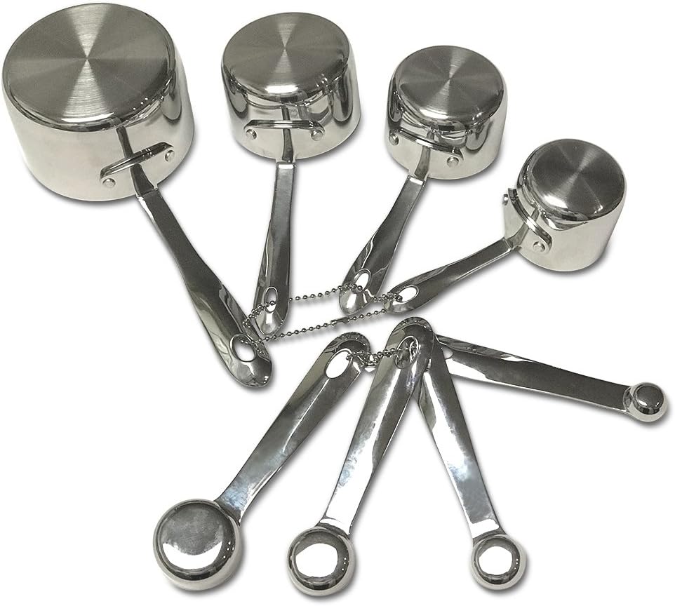 Ensemble de 8 tasses et cuillères à mesurer - All-Clad - Tasse & Cuillère à mesurer - - La Guilde Culinaire