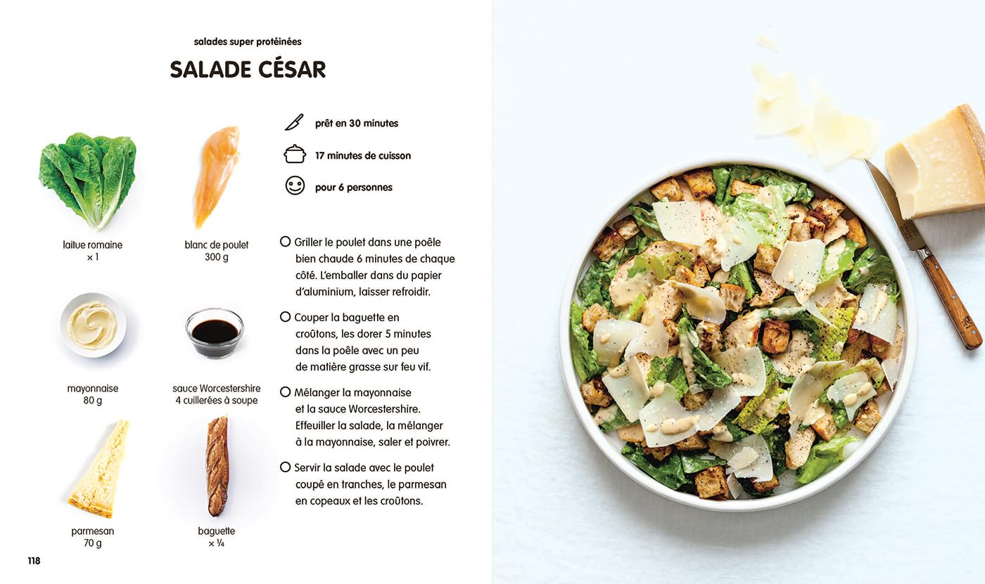 Salades complètes - Marabout - Livre de cuisine - - La Guilde Culinaire