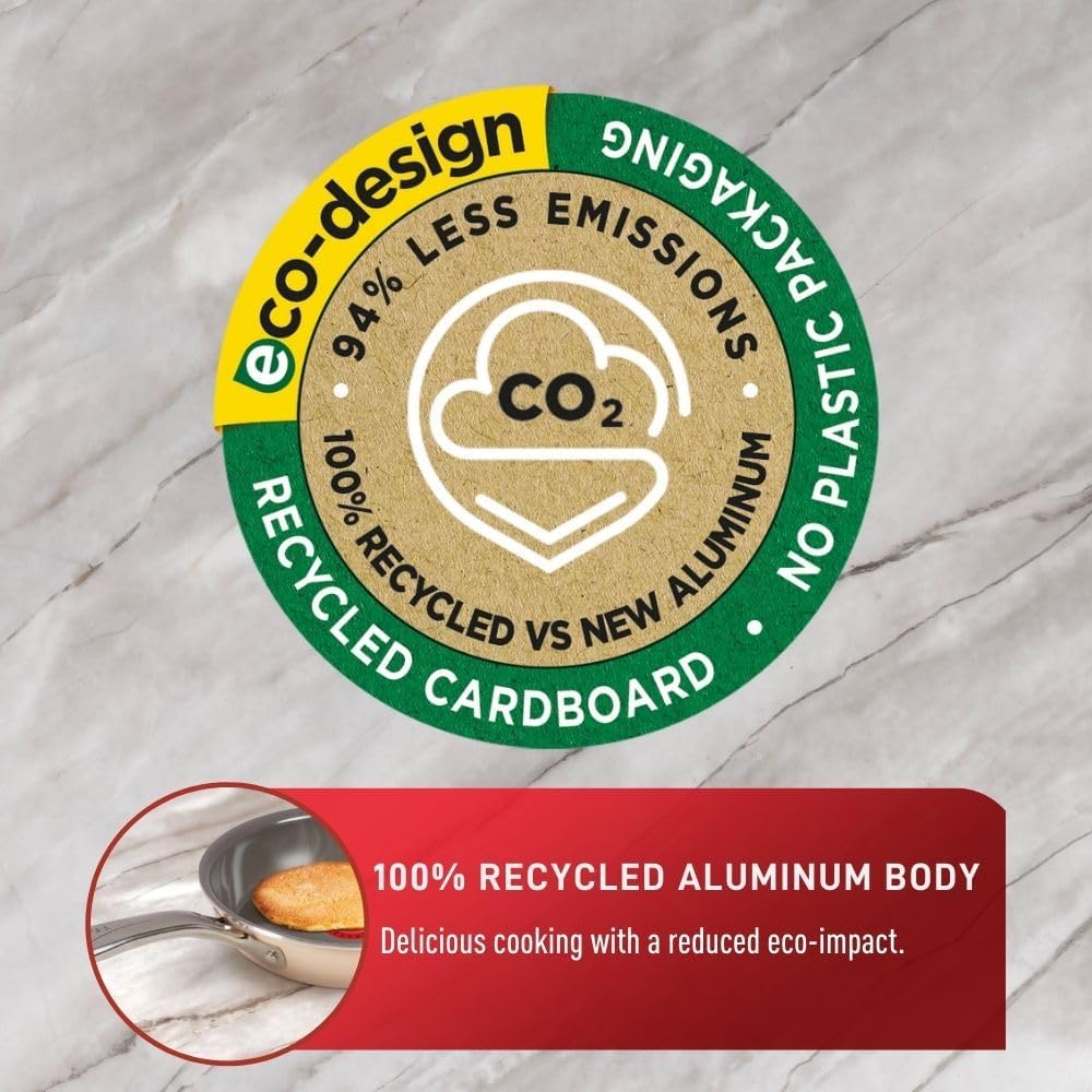 Poêle à frire antiadhésive en céramique - T-fal - Poêle - - La Guilde Culinaire