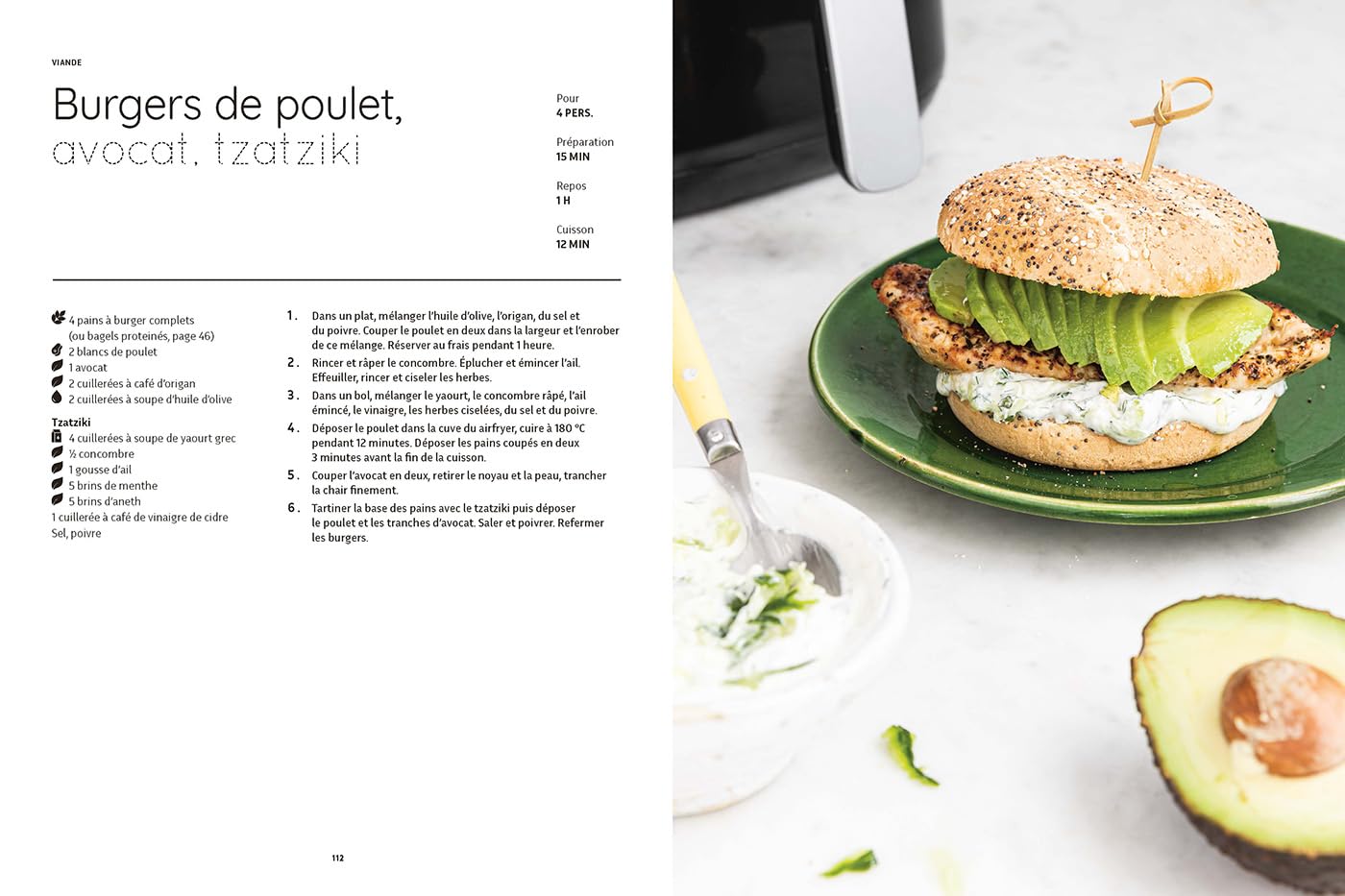 Airfryer - Recettes IG Bas - Marabout - Livre de cuisine - - La Guilde Culinaire