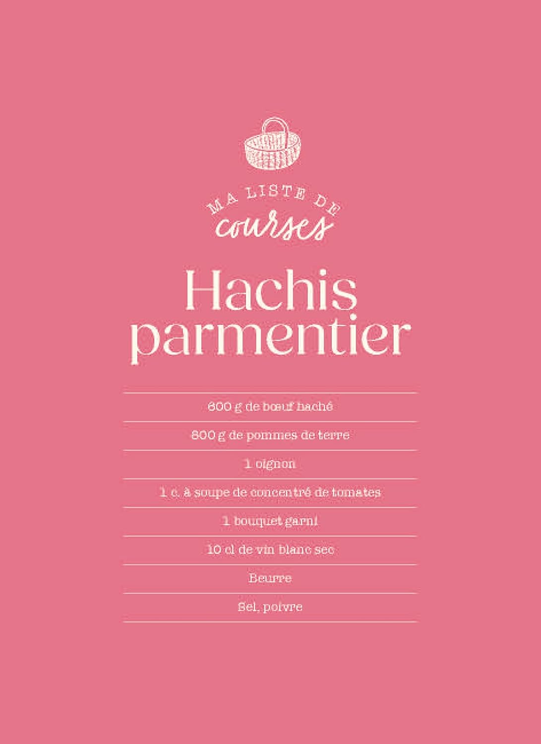 Mon petit carnet gourmand – Petits plats maison - Marabout - Livre de cuisine - - La Guilde Culinaire