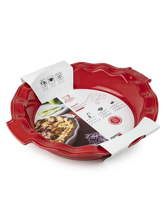Plat à tarte 23 cm, Rouge - APPOLIA - Peugeot - Moule à tarte et quiche - - La Guilde Culinaire