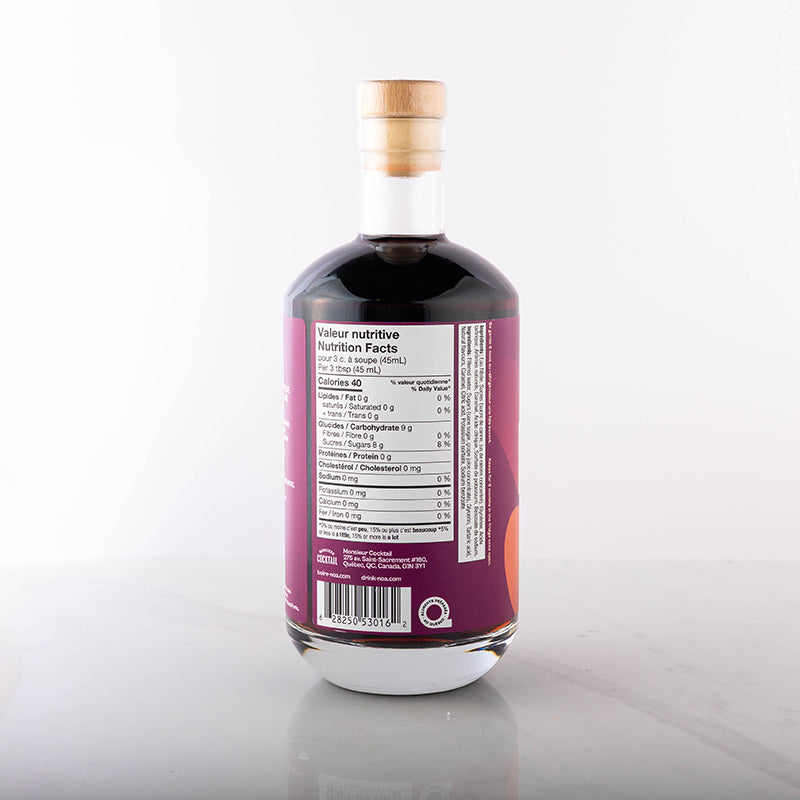 Vermouth rouge sans alcool - 700ml    - Monsieur Cocktail - Spiritueux sans alcool - 
