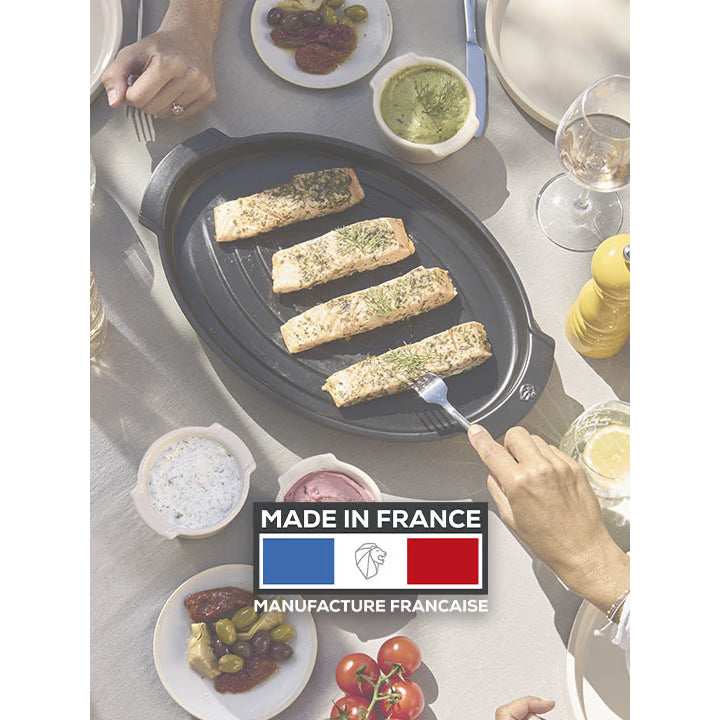 GRILL TO TABLE, Plancha Rectangulaire, 43 cm - Peugeot - Accessoire pour BBQ - - La Guilde Culinaire