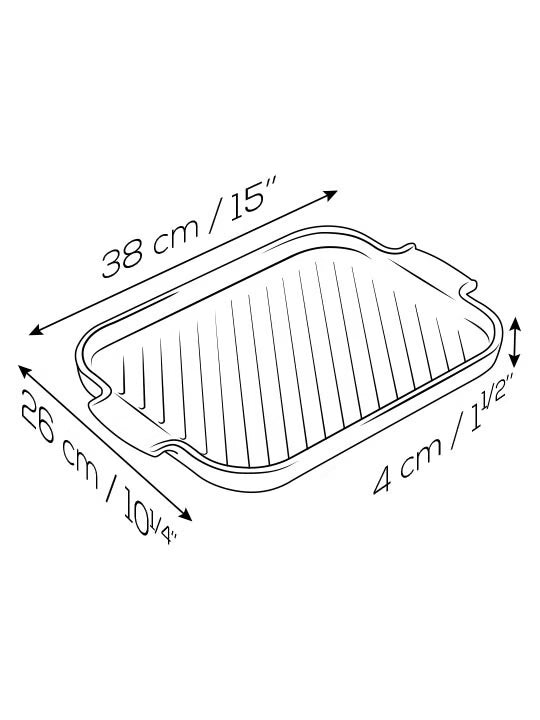 GRILL TO TABLE, Grill Viande, Noir, 38 cm - Peugeot - Accessoire pour BBQ - - La Guilde Culinaire