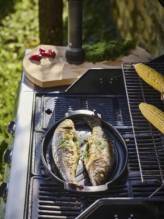 GRILL TO TABLE, Grill Poisson, Noir, 41 cm - Peugeot - Accessoire pour BBQ - - La Guilde Culinaire