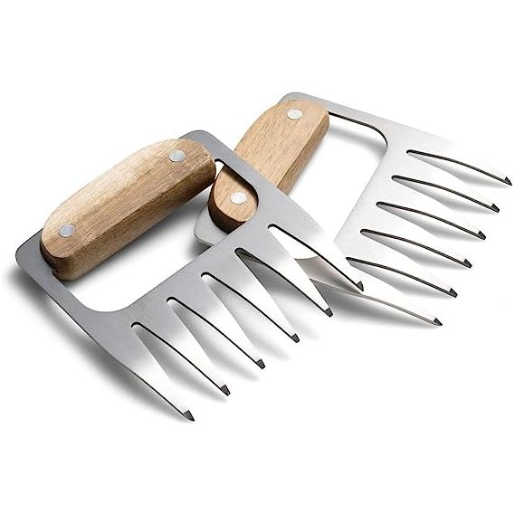 Griffes Pour Déchiqueter La Viande Métal - 2 Outils Barbecue Puissants Pour Porc Et Viande Grillée