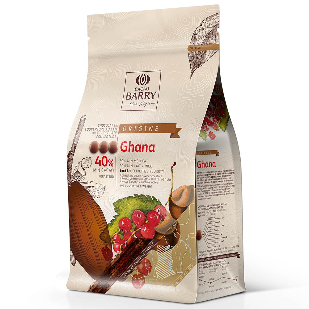 Chocolat Ghana Pure origine 40.5% cacao
