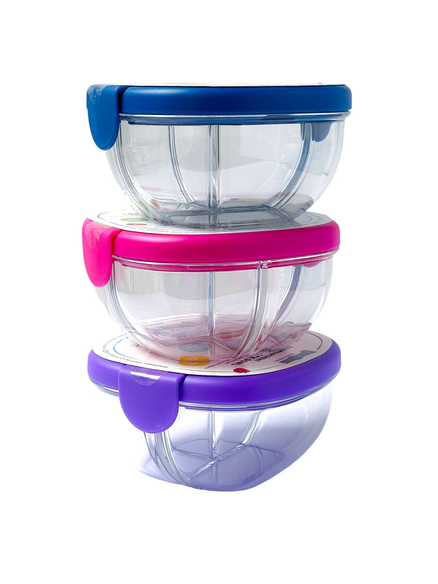 Bol à collation étanche avec 3 compartiments - Framboise rose - Yumbox - Boîte à repas - - La Guilde Culinaire