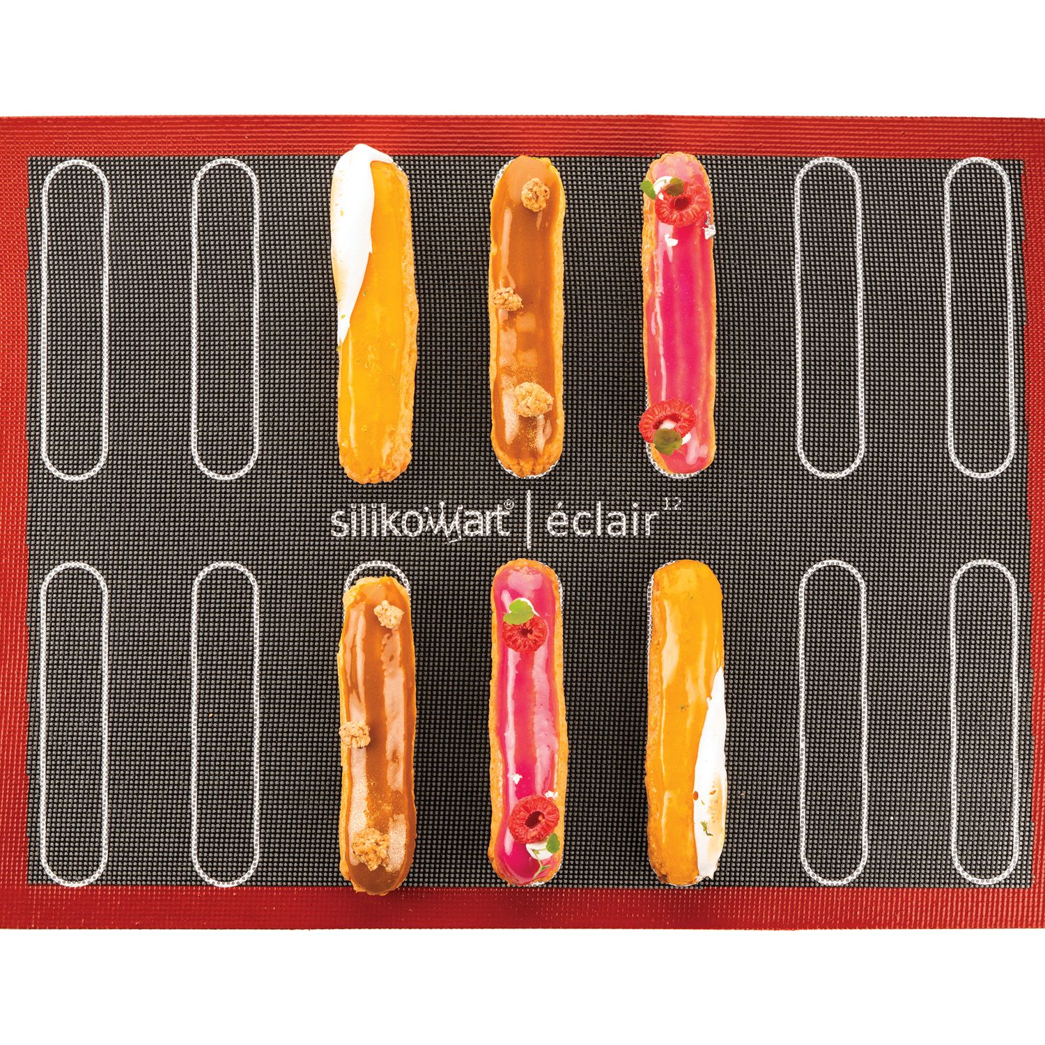 Éclair & choux mat - SilikoMart - Tapis de cuisson - - La Guilde Culinaire