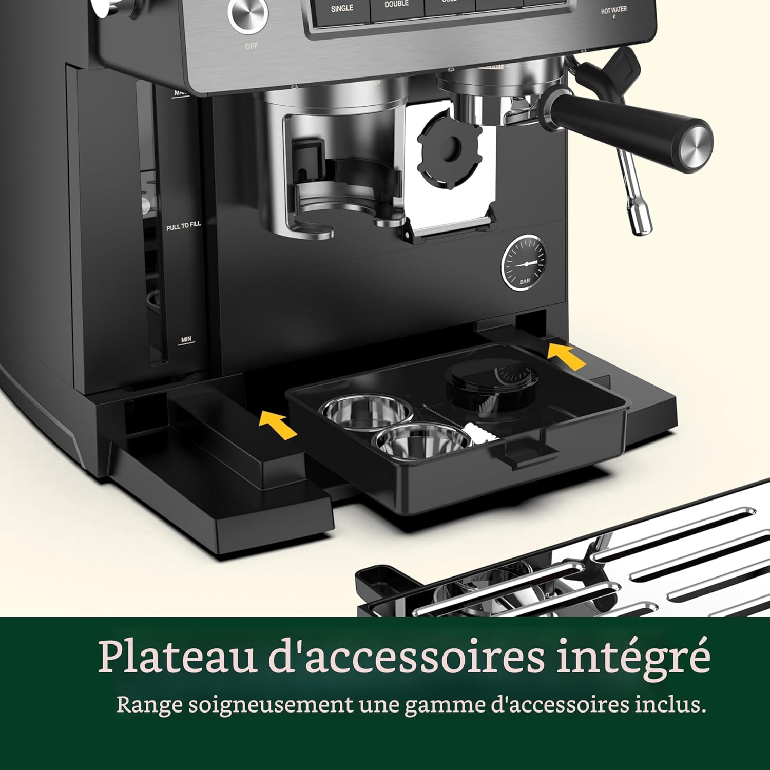 Machine à espresso Espresso Bar avec moulin intégré