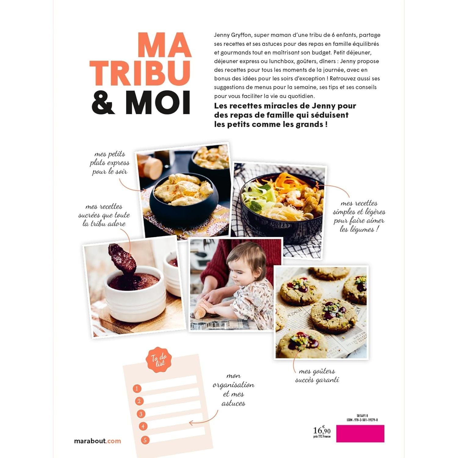 Ma tribu & moi - Recettes XXL économiques et 100% plaisir pour toute la famille - Marabout - Livre de cuisine - - La Guilde Culinaire