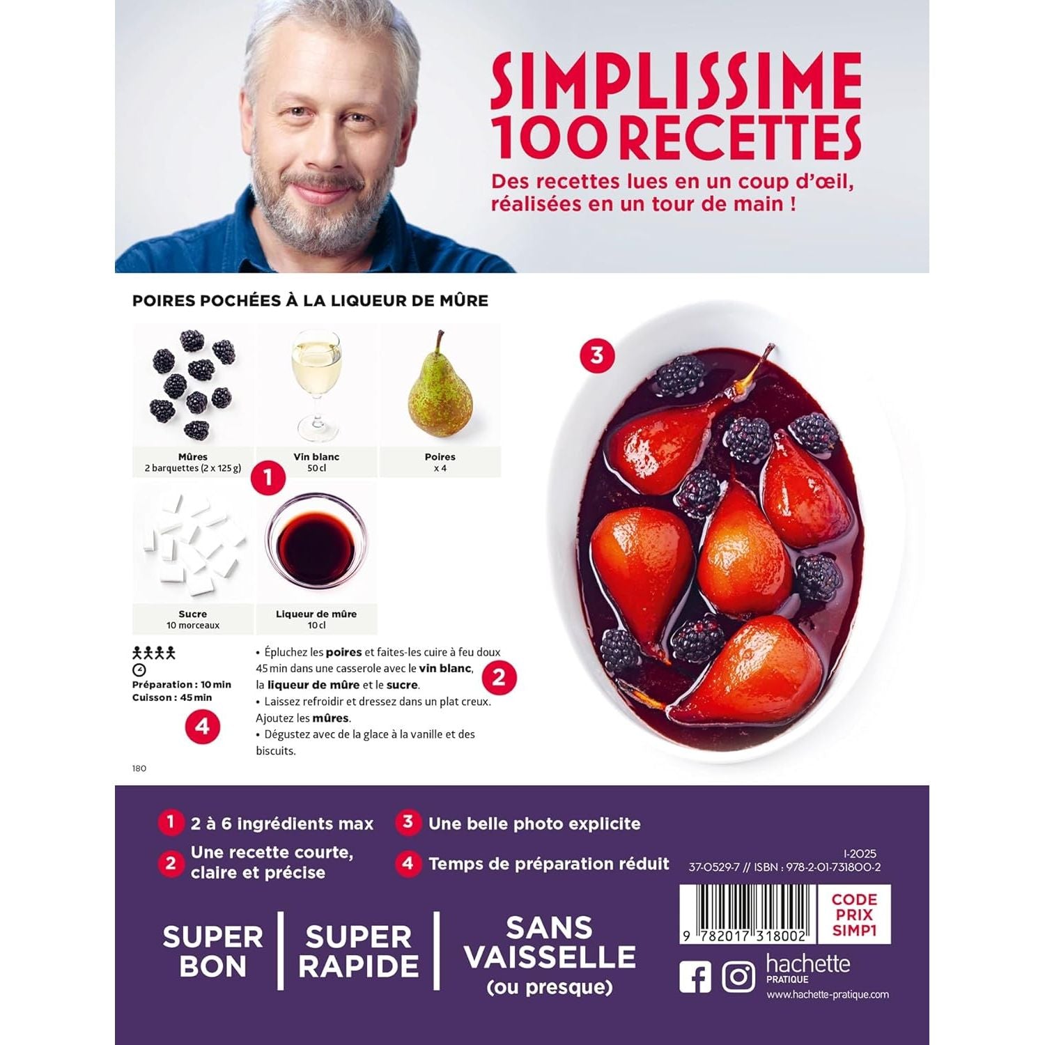 Simplissime : Desserts aux fruits - Hachette Ed. - Livre de cuisine - - La Guilde Culinaire