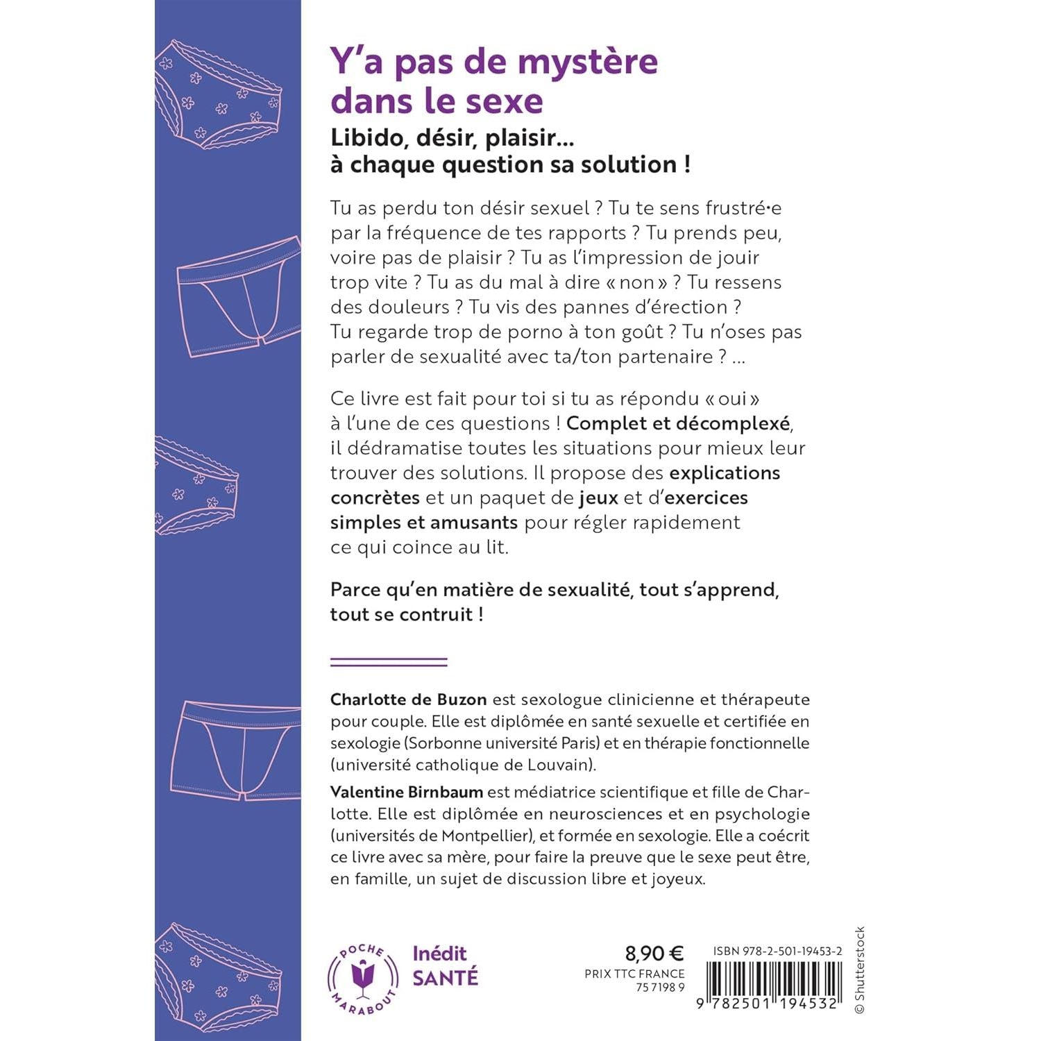 Y'a pas de mystère dans le sexe - Marabout - Livre de sexualité - - La Guilde Culinaire