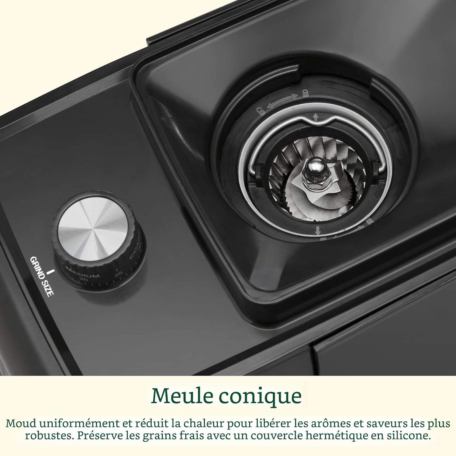 Moulin à meules coniques pour expresso et café - Cuisinart - Moulin à meules - - La Guilde Culinaire