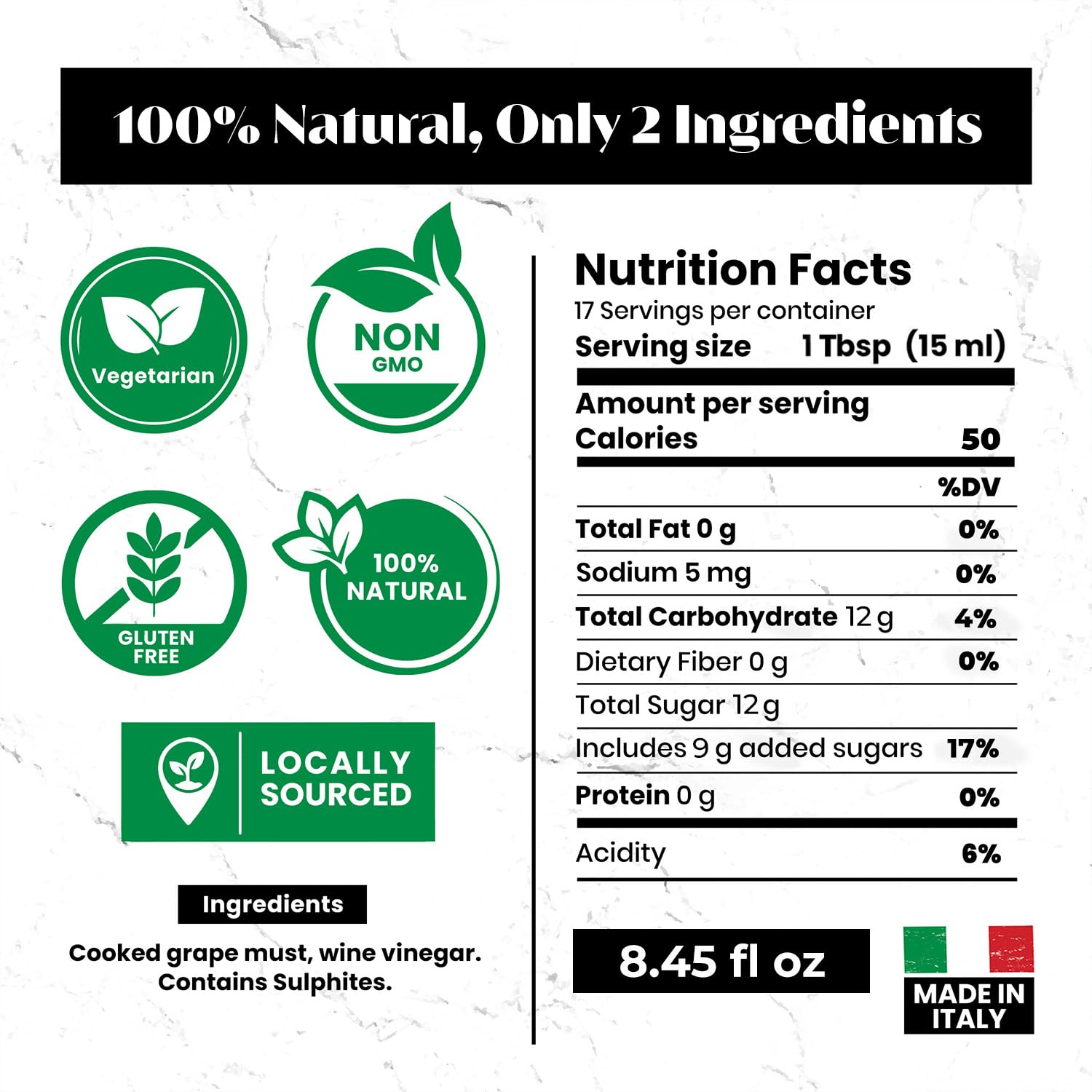 Vinaigre balsamique de Modène IGP - "Precious Blue" 1.33 - 250ml