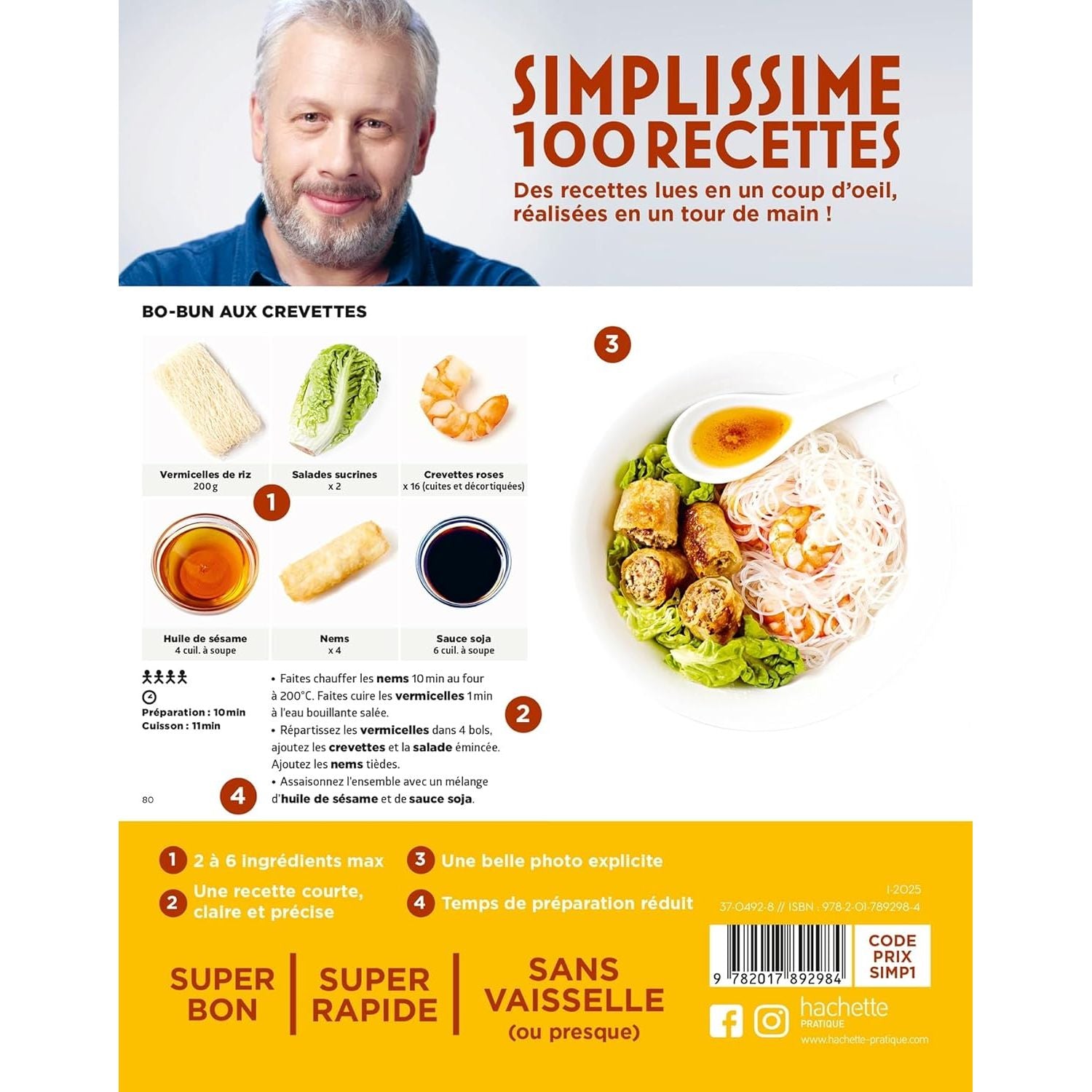 Simplissime : Le meilleur de l'Asie - Hachette Ed. - Livre de cuisine - - La Guilde Culinaire