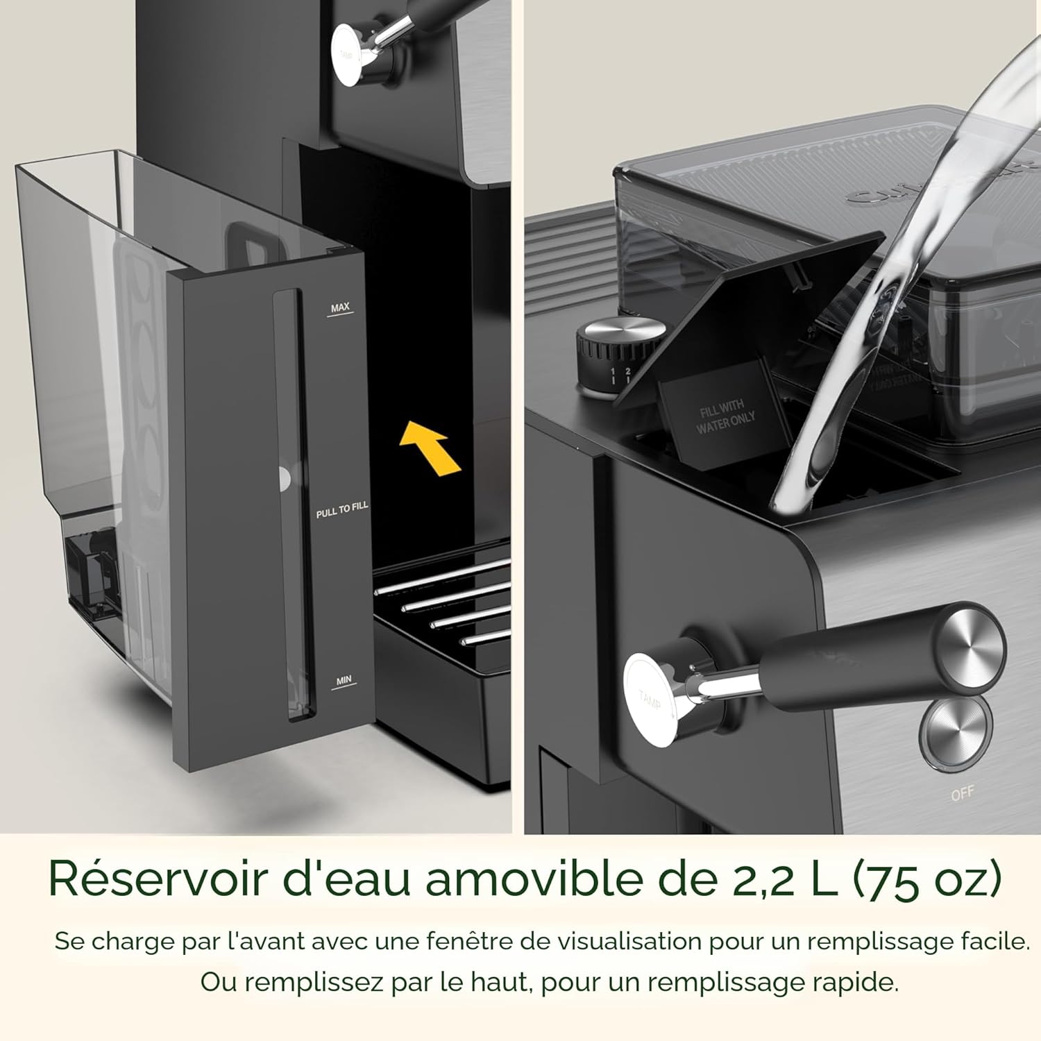 Machine à espresso Espresso Bar avec moulin intégré