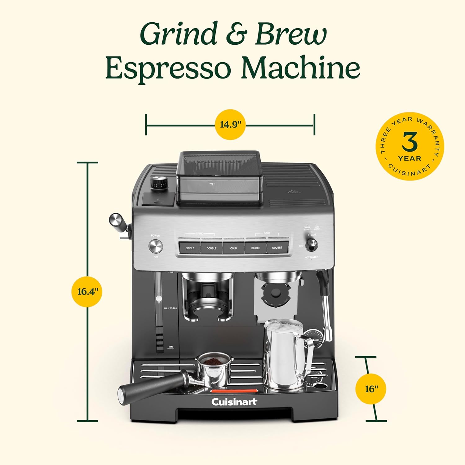 Machine à espresso Espresso Bar avec moulin intégré