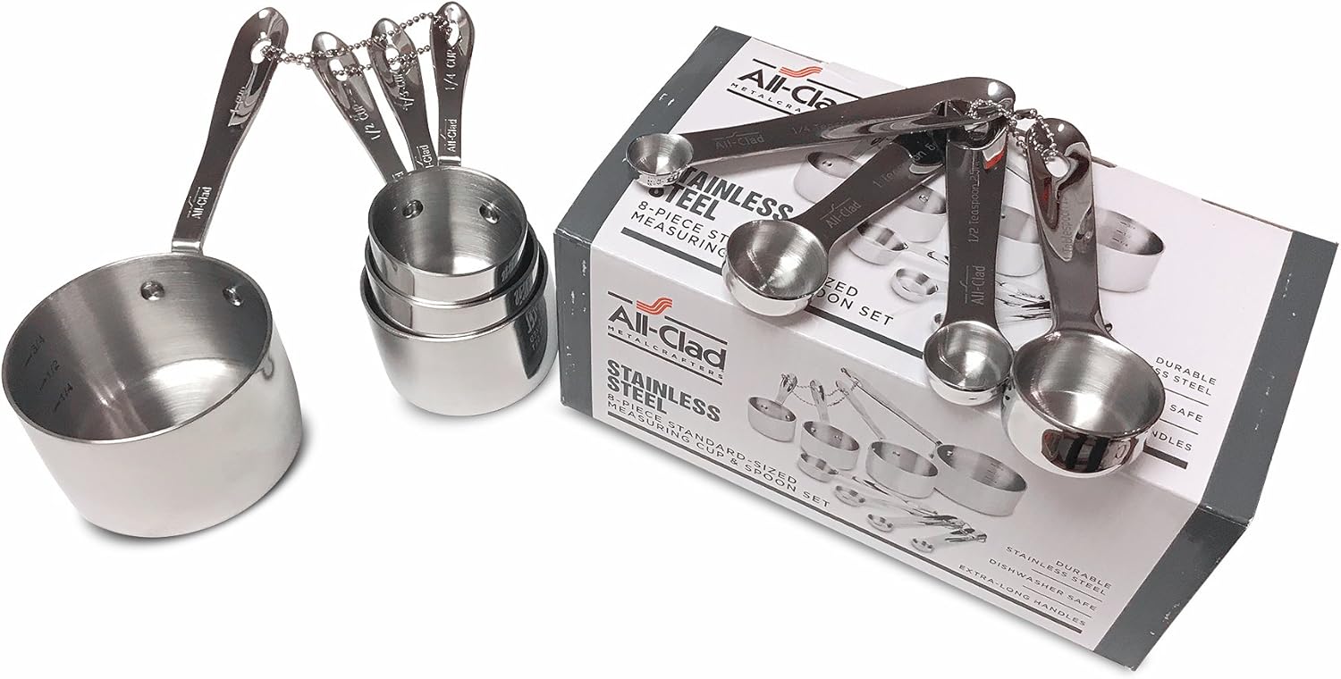 Ensemble de 8 tasses et cuillères à mesurer - All-Clad - Tasse & Cuillère à mesurer - - La Guilde Culinaire
