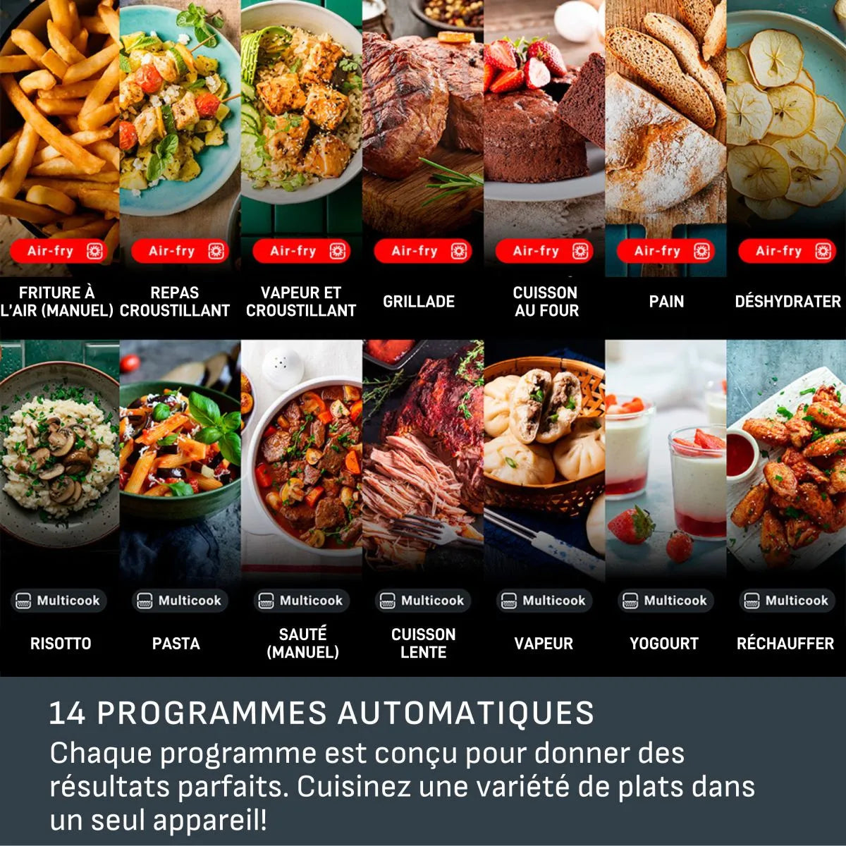 Multicook ActiFry 6 L / 6,3 pintes - T-fal - Multicuiseur - - La Guilde Culinaire