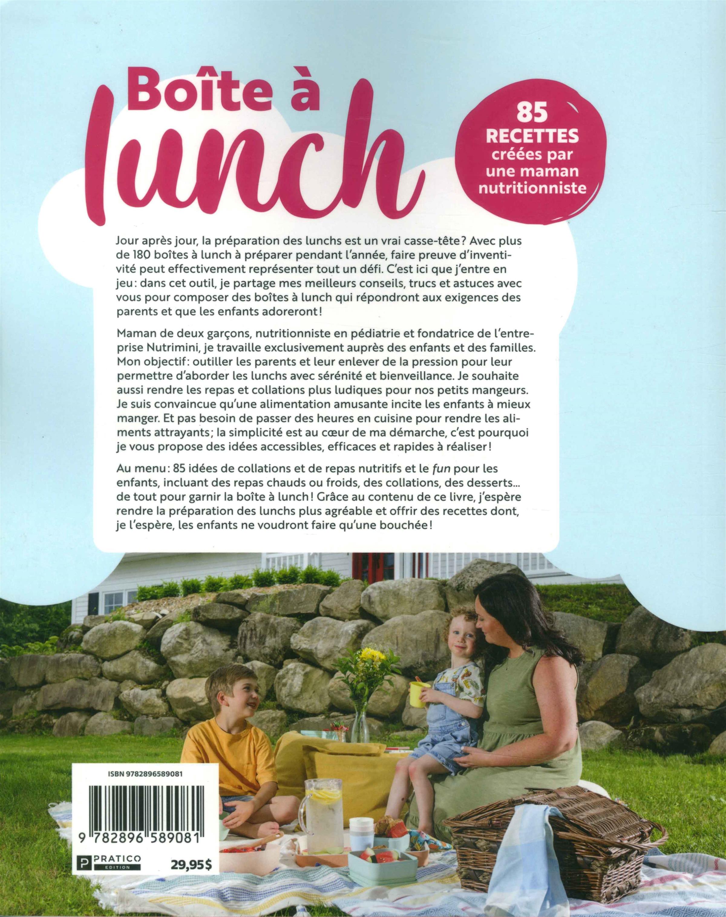 Boîte à lunch - Tome 1    - Pratico Ed. - Livre de cuisine - 