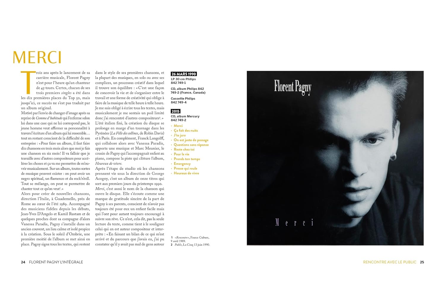 Florent Pagny - L'intégrale - EPA Ed. - Livre - - La Guilde Culinaire