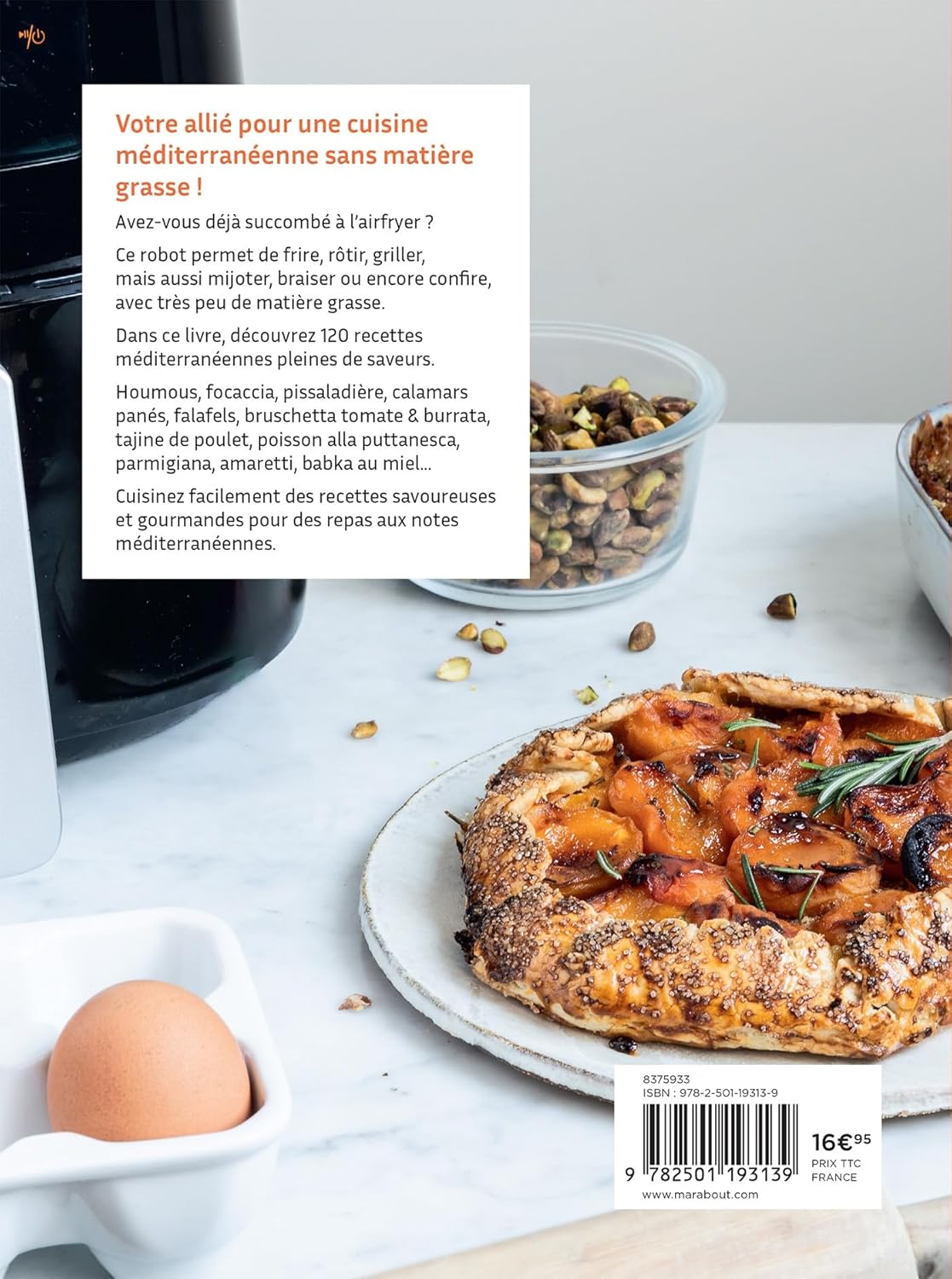 Airfryer - Recettes méditerranéennes - Marabout - Livre de cuisine - - La Guilde Culinaire