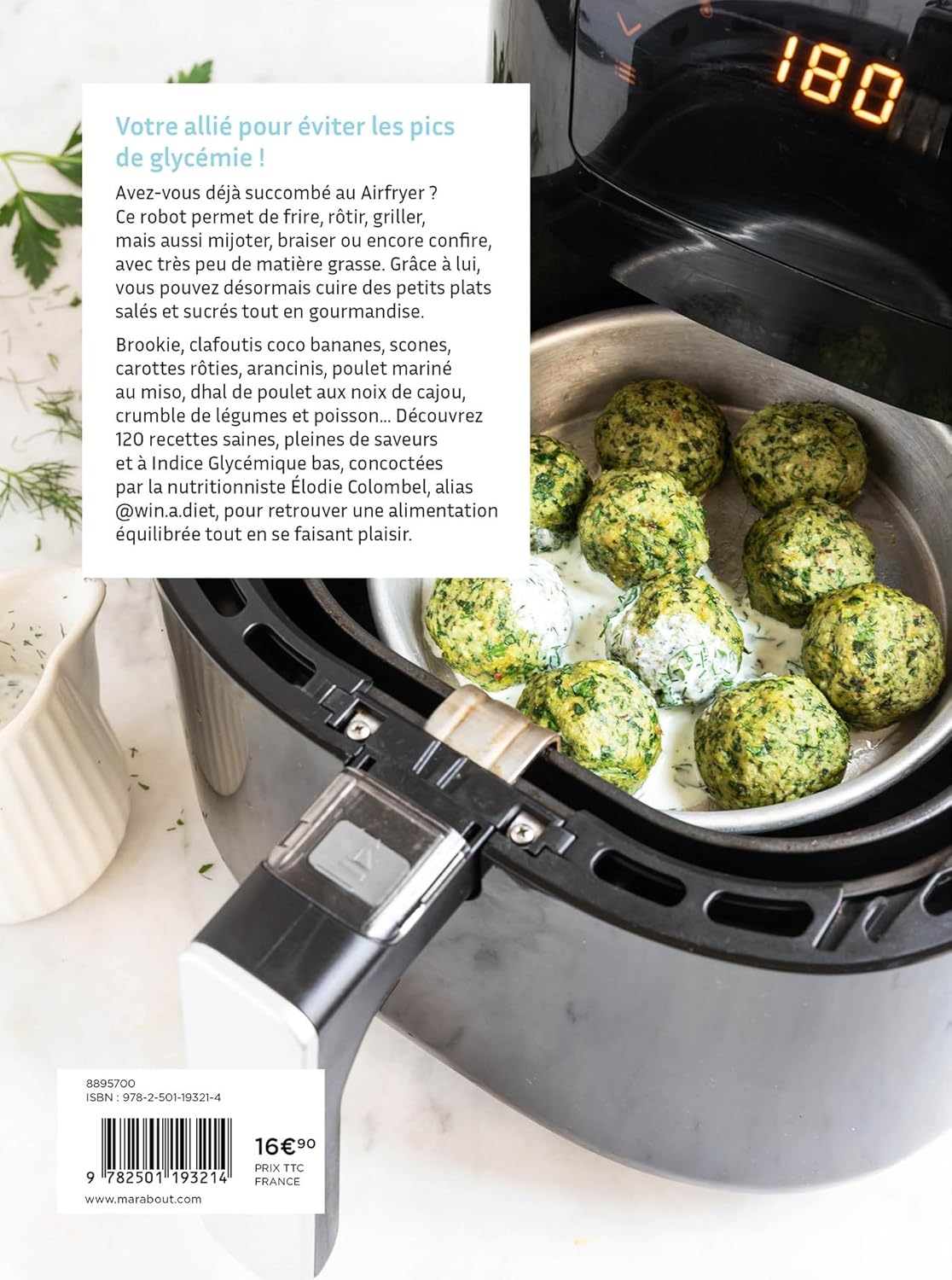 Airfryer - Recettes IG Bas - Marabout - Livre de cuisine - - La Guilde Culinaire